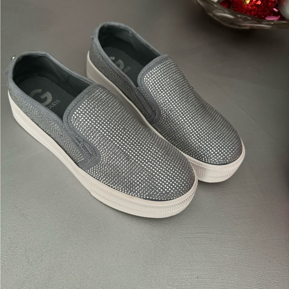 G by Guess Studded Denim Blue Sneakers